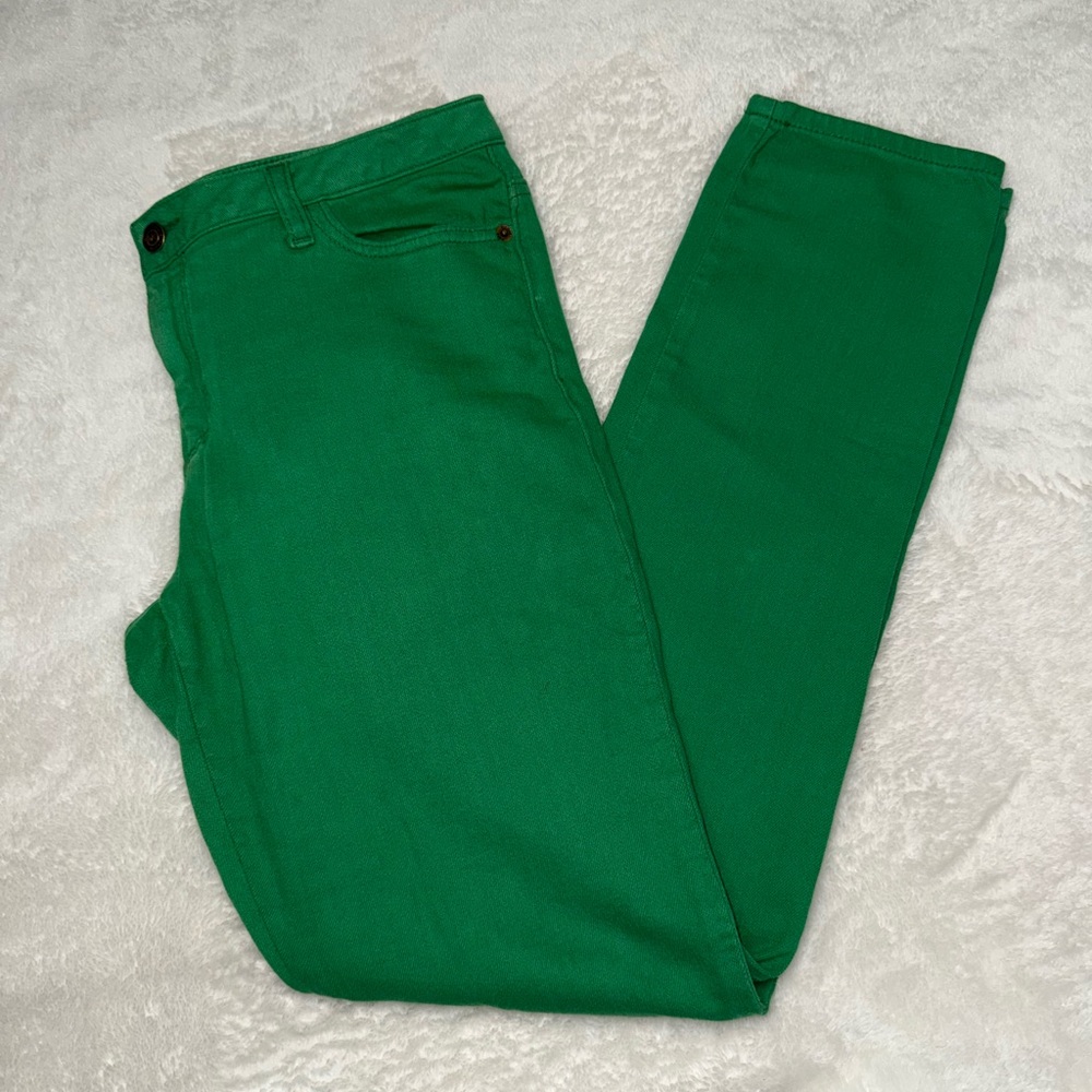 Michael Kors Green Straight Leg Jeans